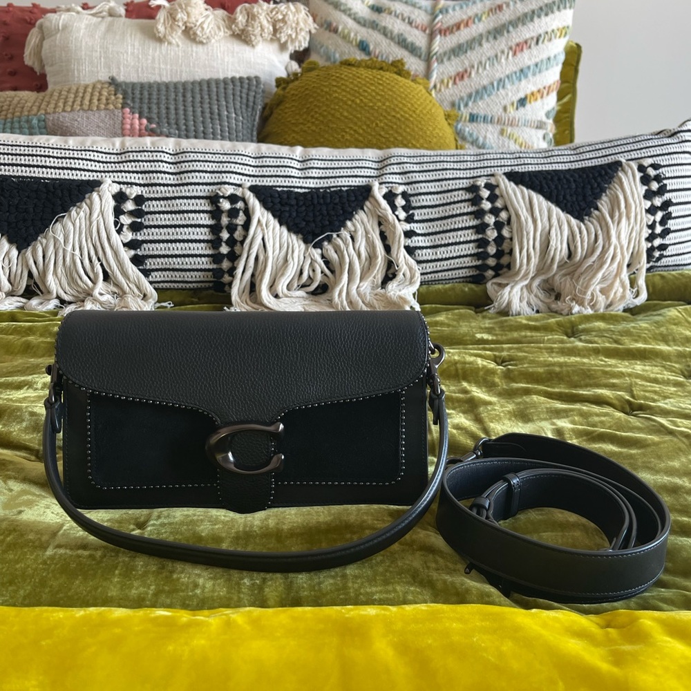 Coach Tabby 26 - all black with rivets